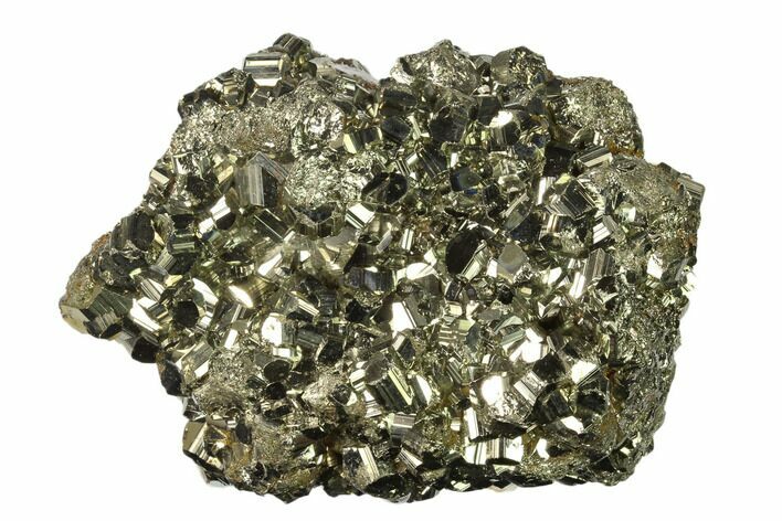 Gleaming Pyrite Crystal Cluster - Peru #138141